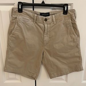AEO Slim Fit Khaki Shorts